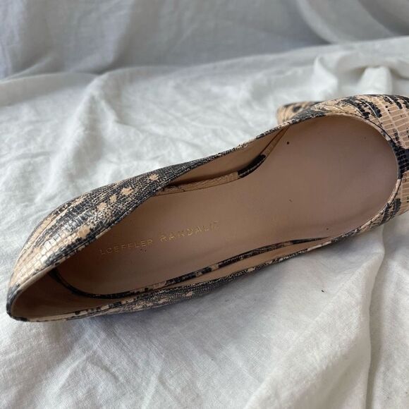 Loeffler Randal Women's High Heels Phyton Animal Print Pointed Toe Shoes Size 9. - Picture 7 of 12
